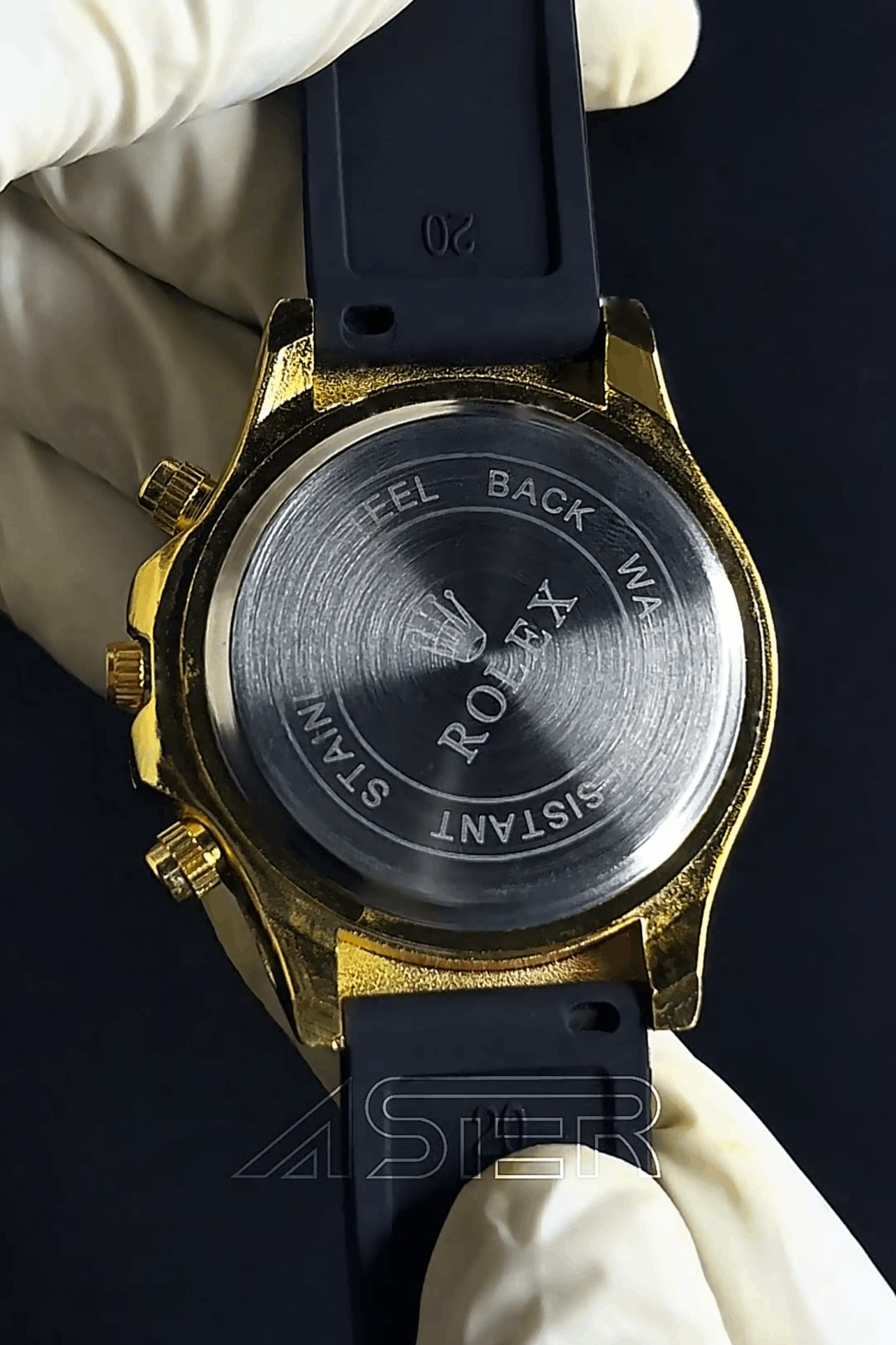 Rolex Daytona Silicone Belt Golden White - Image 3